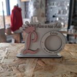 Mini moldura com inicial