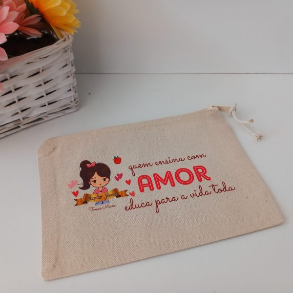 Bolsa necessaire - ensinar com amor