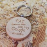 Porta chaves redondo em madeira