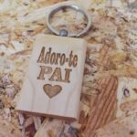 Porta chaves retangular em madeira