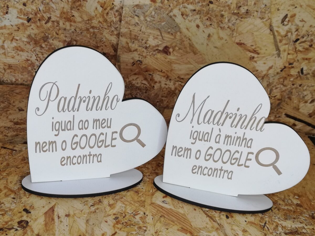 Suporte Coração Padrinhos 2 - Image 1