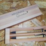 Estojo com caneta e lapiseira