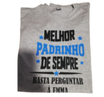 T-shirt "Melhor Padrinho de Sempre"