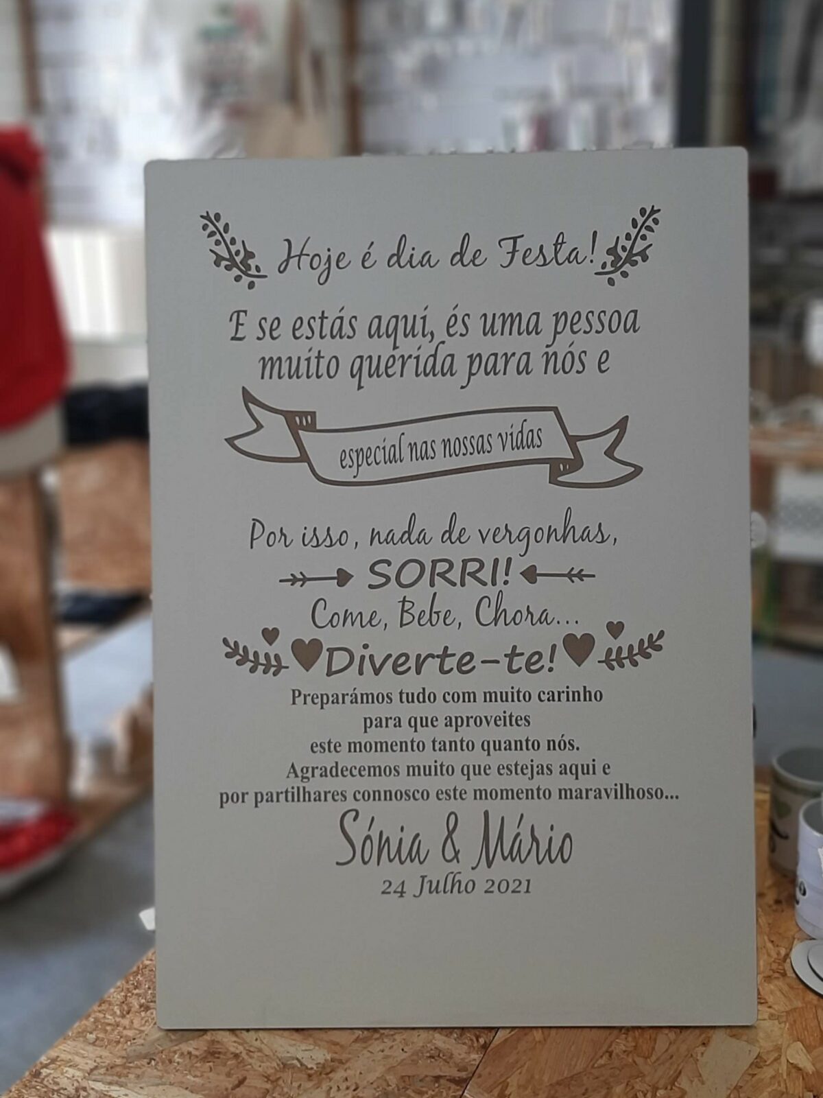 Placa Boas vindas - Image 1