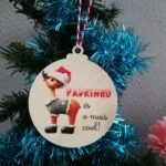 Bola colorida com rena