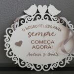 Placa Casamento Passarinhos