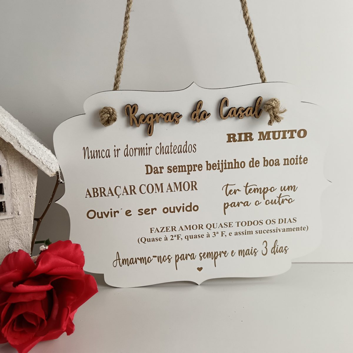 Placa Regras do Casal - Image 1