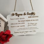 Placa Regras do Casal