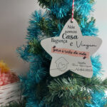 Estrela de Natal Casa, bagunça e viagem (12cm)