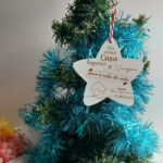 Estrela de Natal Casa, bagunça e viagem (8cm)