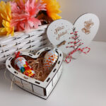 Caixa coração 12 cm com chocolates