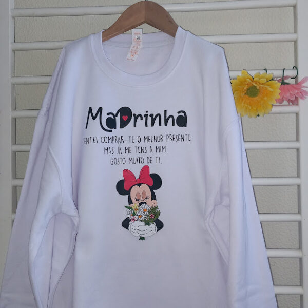 Sweat Minnie com flores