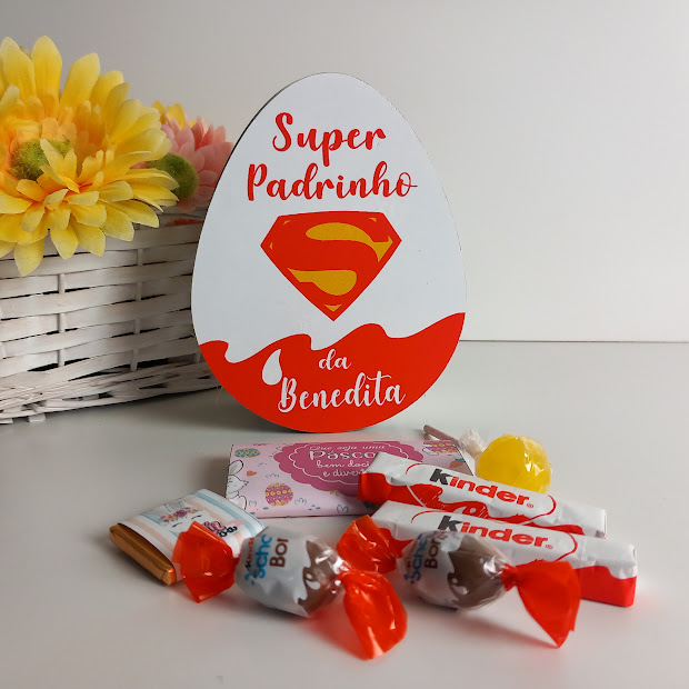 20240214_181801 Caixa Ovo 15cm - símbolo super homem - com recheio - Image 1