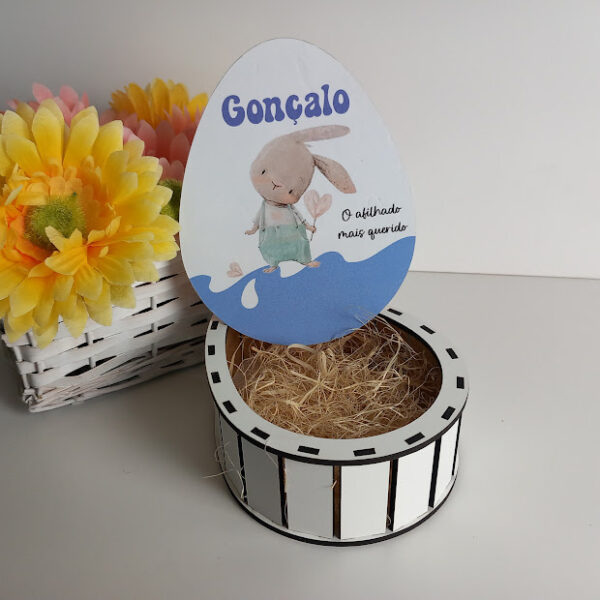 Caixa Ovo 15cm - coelhinho
