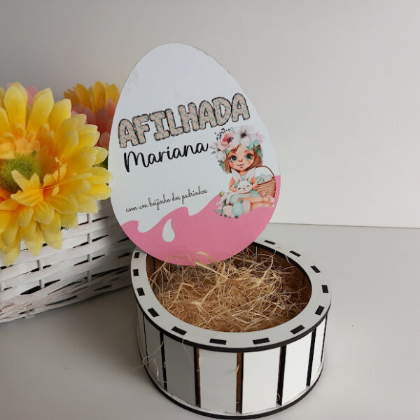 Caixa Ovo 15cm - menina