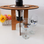 Mesa para garrafa e conjunto de 2 copos de vinho - PAI - Image 3