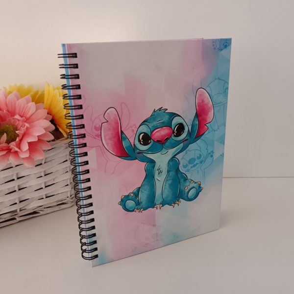 Caderno A5 pautado - Stitch 2