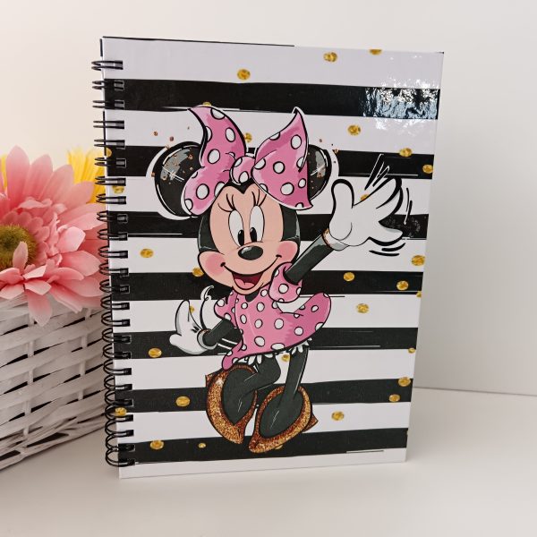 Caderno A5 pautado - Minnie