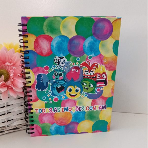 Caderno A5 pautado - Divertidamente