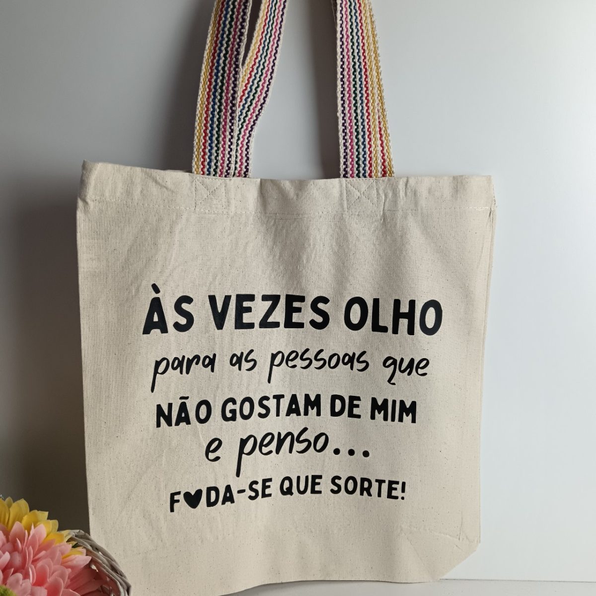 Saco "às vezes olho..."- asa color - Image 1