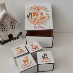 Caixa Recordações animais floresta