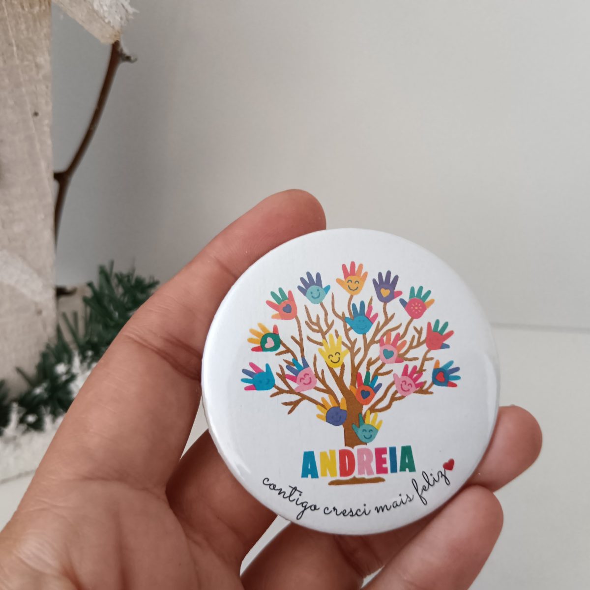 Crachá "Árvore com mãos" - Image 1