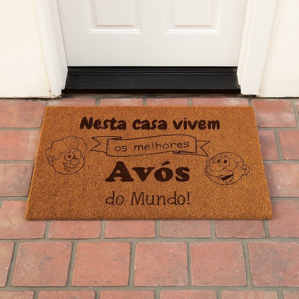 Tapete de entrada personalizado - avós
