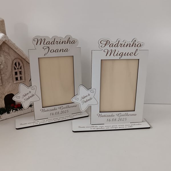 Moldura com estrela lateral Padrinhos