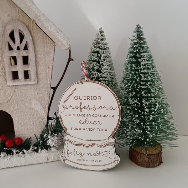 Pendente Natal Globo de Neve