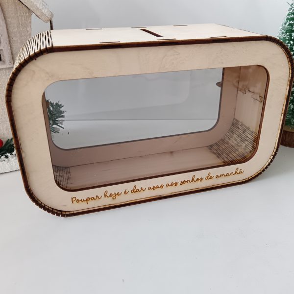 Mealheiro 20x12cm com gravação de frase